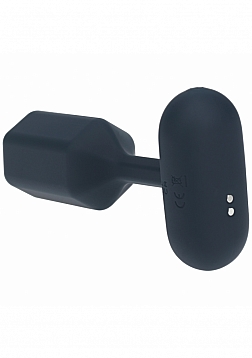 LEVELZ - Hexagonal Vibrating Silicone Anal Plug - Large - Black