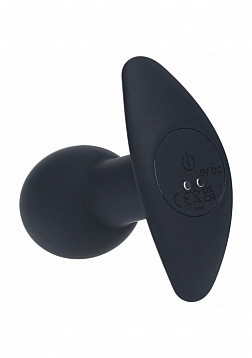 LEVELZ - Single Bulb Vibrating Silicone Anal Plug - Black