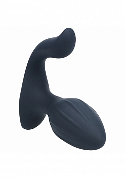 LEVELZ - Vibrating & Rotating Silicone Anal Plug with Ball Stimulator - Black
