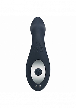 LEVELZ - Vibrating & Rotating Silicone Anal Plug with Ball Stimulator - Black