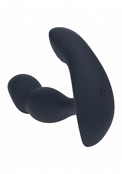 LEVELZ - Dual Motor Remote Control Dual Motor Vibrating Liquid Silicone Prostate Stimulator - Black
