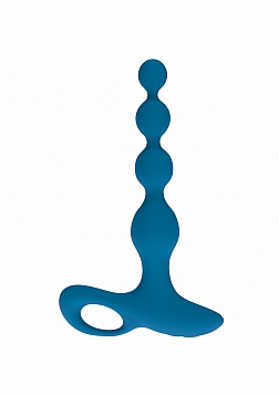 LEVELZ - Remote Control Beaded Vibrating Silicone Anal Plug - Teal