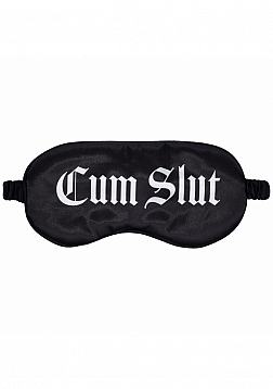 Ouch! - Cum Slut - Printed Mask - Satin - Black