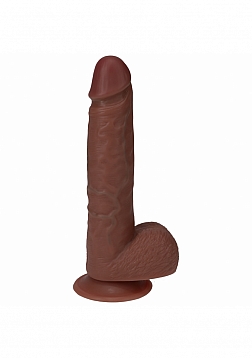 RealRock - Ultra Realistic Skin - Vibrating Rechargeable - Regular Straight with Balls - 7\