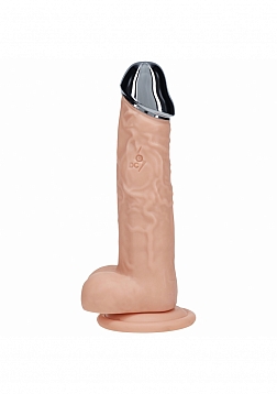 RealRock - Wireless Rechargeable - Remote Control - Metalhead - Vibrating - Regular Straight with Ba