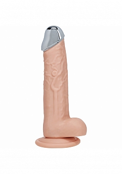 RealRock - Wireless Rechargeable - Remote Control - Metalhead - Vibrating - Regular Straight with Ba
