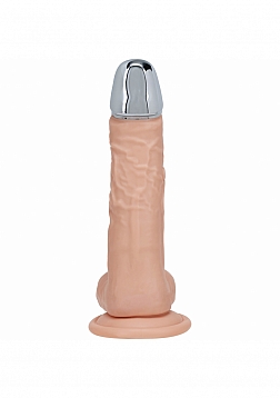 RealRock - Wireless Rechargeable - Remote Control - Metalhead - Vibrating - Regular Straight with Ba