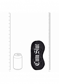 Ouch! - Cum Slut - Printed Mask - Satin - Black