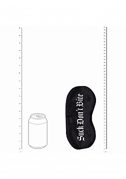 Ouch! - Suck Don\'t Bite - Printed Mask - Satin - Black