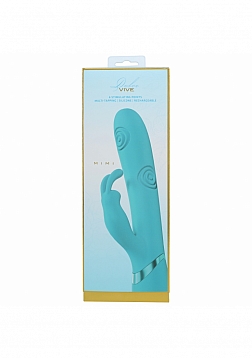 DOLCE VIVE - Mimi - Rechargeable Triple Motor - G-Spot Vibrating and Tapping Rabbit - Blue
