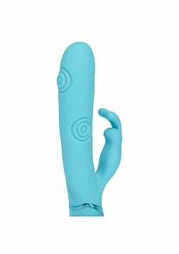 DOLCE VIVE - Mimi - Rechargeable Triple Motor - G-Spot Vibrating and Tapping Rabbit - Blue