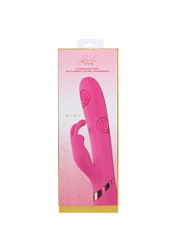 DOLCE VIVE - Mimi - Rechargeable Triple Motor - G-Spot Vibrating and Tapping Rabbit - Pink