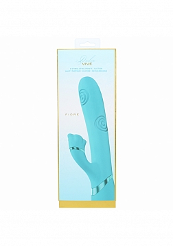 DOLCE VIVE - Fiore - Rechargeable Triple Motor - G-Spot Air Wave VIbrating and Tapping Flared Clit S