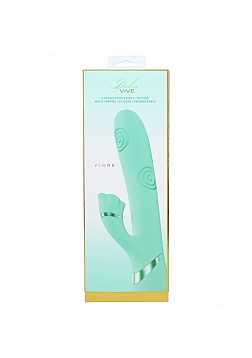 DOLCE VIVE - Fiore - Rechargeable Triple Motor - G-Spot Air Wave VIbrating and Tapping Flared Clit S