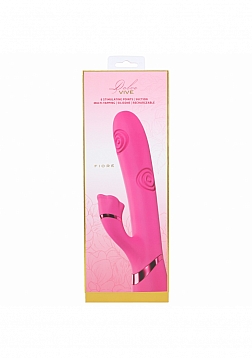 DOLCE VIVE - Fiore - Rechargeable Triple Motor - G-Spot Air Wave VIbrating and Tapping Flared Clit S