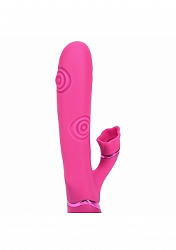 DOLCE VIVE - Fiore - Rechargeable Triple Motor - G-Spot Air Wave VIbrating and Tapping Flared Clit S