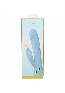 DOLCE VIVE - Fronda - Rechargeable Triple Motor - G-Spot VIbrating and Tapping Leaf Clit Stimulator 