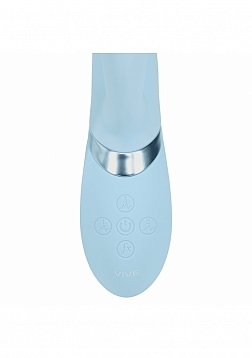 DOLCE VIVE - Fronda - Rechargeable Triple Motor - G-Spot VIbrating and Tapping Leaf Clit Stimulator 