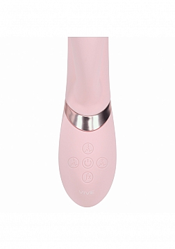 DOLCE VIVE - Fronda - Rechargeable Triple Motor - G-Spot VIbrating and Tapping Leaf Clit Stimulator 