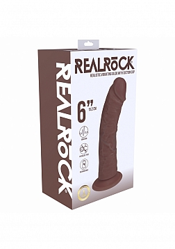 RealRock - Ultra Realistic Skin - Vibrating Rechargeable - Regular Curved - 6\