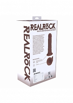 RealRock - Ultra Realistic Skin - Vibrating Rechargeable - Regular Curved - 6\