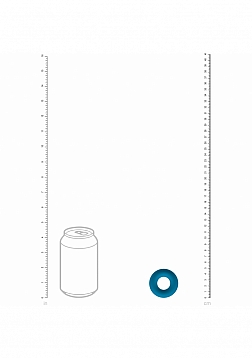 LEVELZ - Liquid Silicone Cock Ring - S - Teal