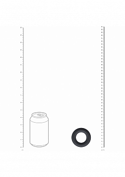 LEVELZ - Liquid Silicone Cock Ring - L - Black