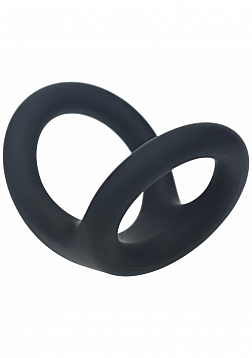 LEVELZ - Double O Silicone Cock Ring - L - Black