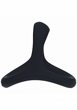 LEVELZ - Soft Bead Grip Silicone Cock & Ball Ring - Black