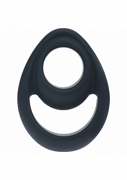 LEVELZ - Double Ergo Silicone Cock Ring - Black