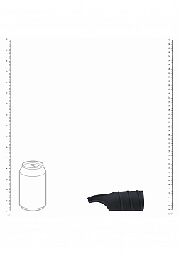 LEVELZ - Silicone Cock Ring & Ribbed Sleeve - Black