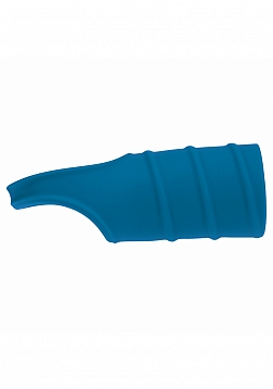 LEVELZ - Silicone Cock Ring & Ribbed Sleeve - Teal
