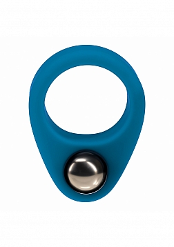 LEVELZ - Liquid Silicone Single Weighted Ball Cock Ring - Teal