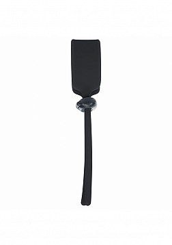 LEVELZ - Wide Adjustable Silicone Lasso Cock Ring - 5mm - Black