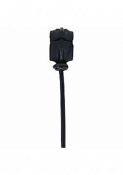 LEVELZ - Detachable Wide Adjustable Silicone Lasso Cock Ring - 5mm - Black