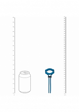 LEVELZ - Detachable Wide Adjustable Silicone Lasso Cock Ring- 5mm - Teal