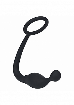 LEVELZ - Silicone Cock Ring with Prostate Stimulator - S - Black