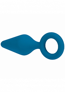 LEVELZ - Silicone Anal Plug with Loop - Small - Teal