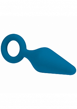 LEVELZ - Silicone Anal Plug with Loop - Medium - Teal