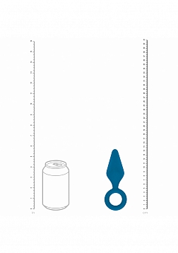 LEVELZ - Silicone Anal Plug with Loop - Medium - Teal