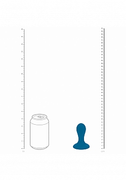 LEVELZ - Single Rattle Liquid Silicone Anal Plug - Small - Teal