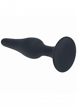 LEVELZ - Slim Silicone Anal Plug - Small - Black
