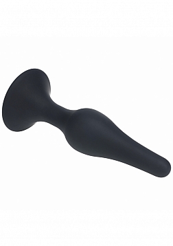 LEVELZ - Slim Silicone Anal Plug - XLarge - Black