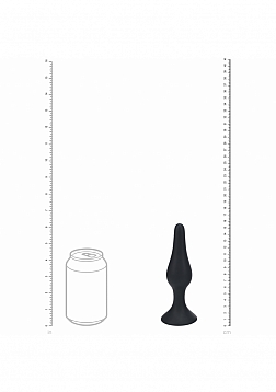 LEVELZ - Slim Silicone Anal Plug - XLarge - Black
