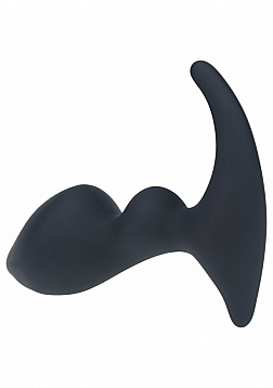 LEVELZ - Double Ripple Silicone Prostate Massager - Black