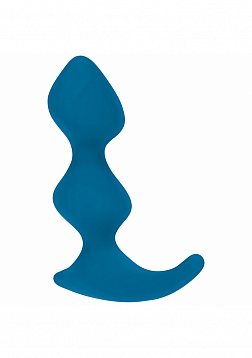 LEVELZ - Full Double Ripple Silicone Prostate Massager - Teal