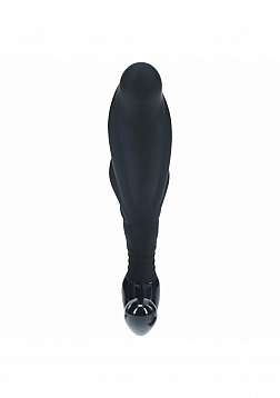 LEVELZ - Rippled with Hard Loop Silicone Prostate Massager - L - Black