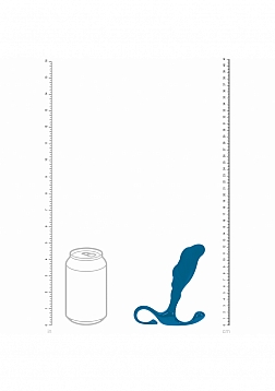 LEVELZ - Rippled with Hard Loop Silicone Prostate Massager - L - Teal