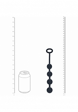 LEVELZ - Round Silicone Anal Balls - S - 20mm - Black