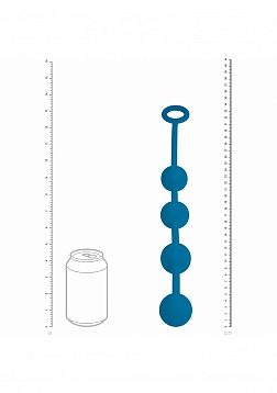 LEVELZ - Round Silicone Anal Balls - M - 30mm - Teal